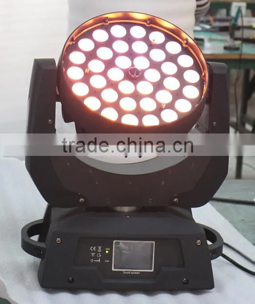 36pcs 18w RGBWA UV 6in1 Led Zoom Moving head wash light