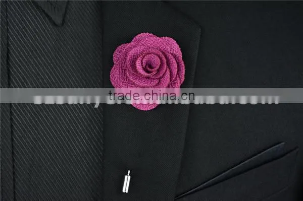 mens new design lapel flower pin for stock LAP001