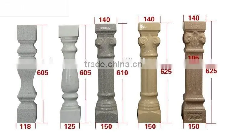 Marble stone balcony balustrade with good quality