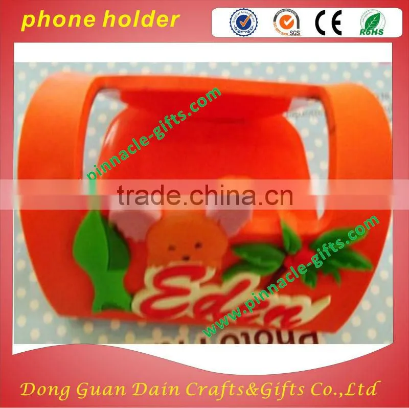 soft pvc lovely mobile phone holder
