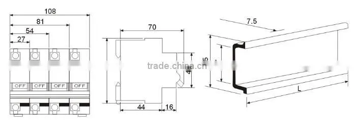 Current limit Low Voltage Miniature Circuit breaker