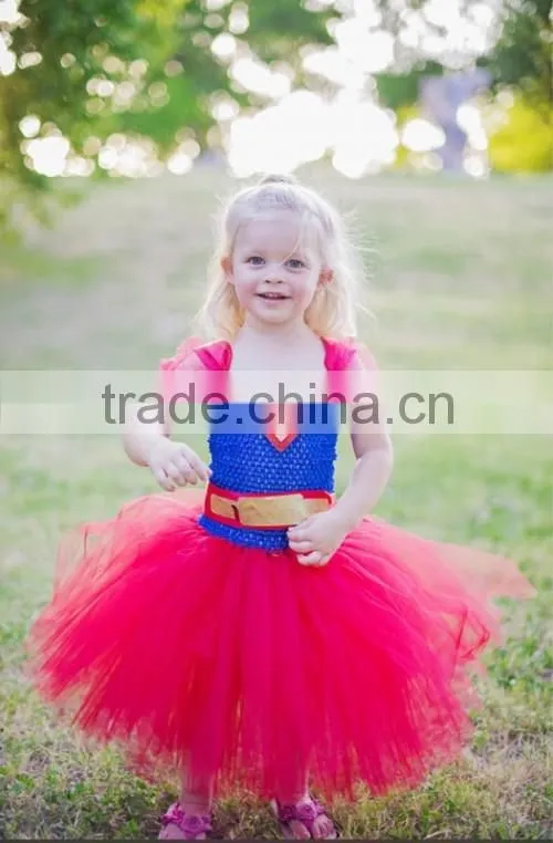Fashion High Quality Superbaby Gauze Dress Tutu Skirt Wholesale New Design Chiffon Dress 2015