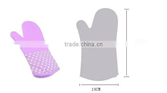 2016 Lengthened cotton oven mitt,silicone oven mitt