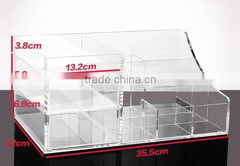 with drawer cosmetic acrylic storage box