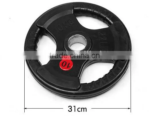 colored crossfit equipment Solid Rubber Olympic Bumper Plates