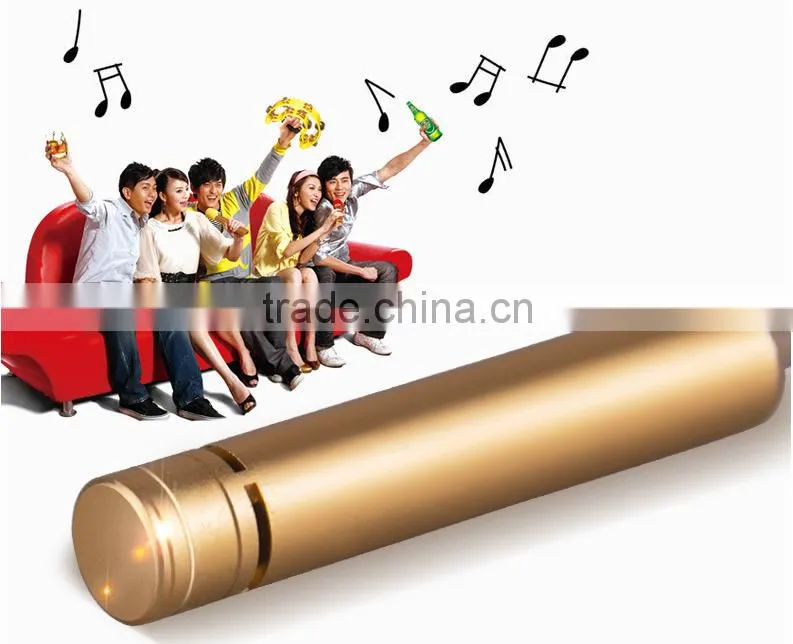 Karaoke mini microphone China , flexible singing microphone , wired electret condenser microphone