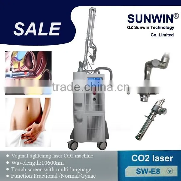 NEW pigment removal vaginal rejuvenation laser equipment CO2 fractional/Gynecology laser treatment