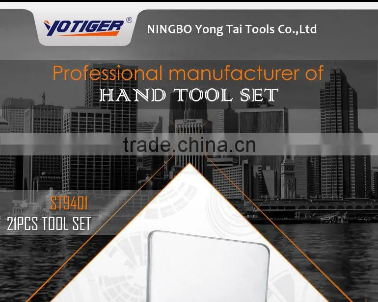 China Tool , 21Pcs China Tool in High Quality ,Tin Box Hand Tool Kit
