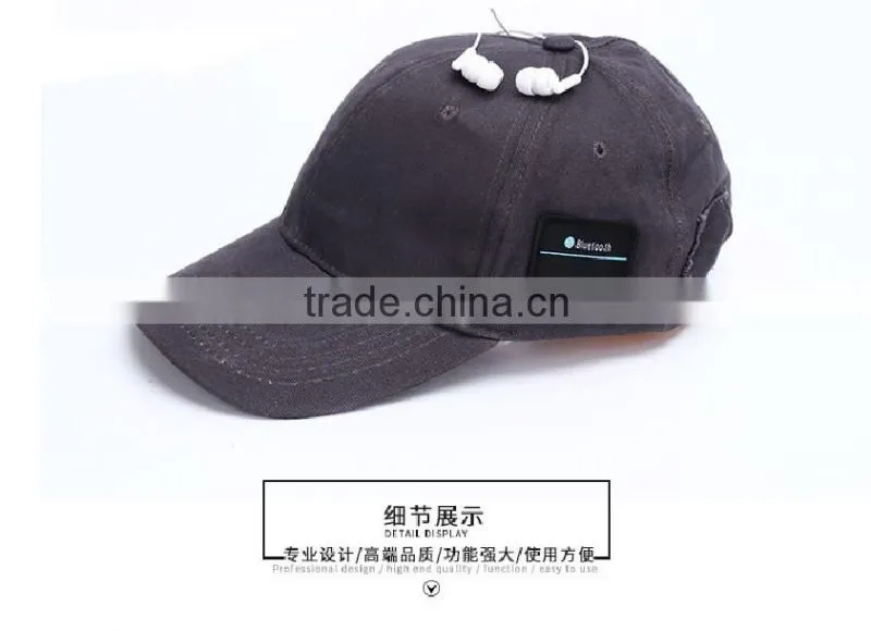 Sunshine cap with bluetooth music wireless sports headphone hat