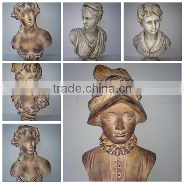 Outdoor garden decoration statue, angel garden statues with garden flower pot