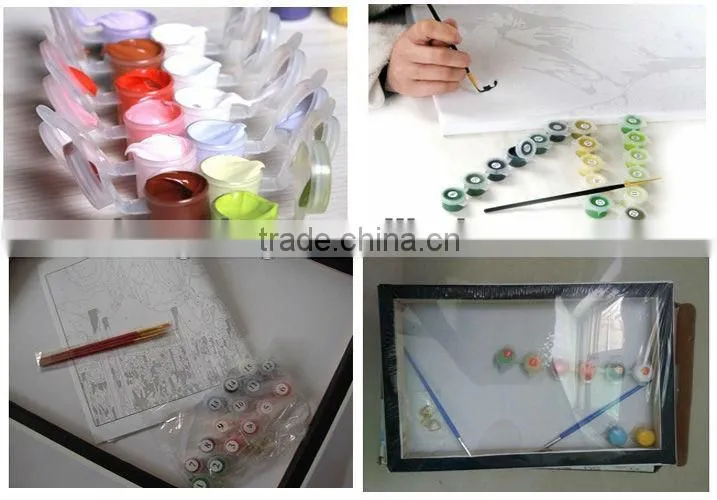 Home decorative diy oil painting by numbers