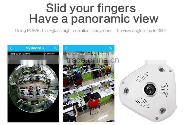 2016 VR camera VR Waterproof Dome Camera with 3D panaroma effection