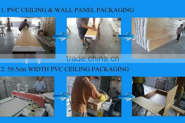 2016 new arrival Colombia 30cm*9mm pvc ceilings pvc panel techo de pvc Panel de pvc for decoration