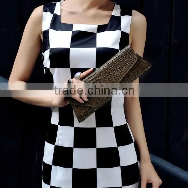 Ladies Party Genuine Leather Clutch Purse Crocodile Skin Handbags chinese clutch bag