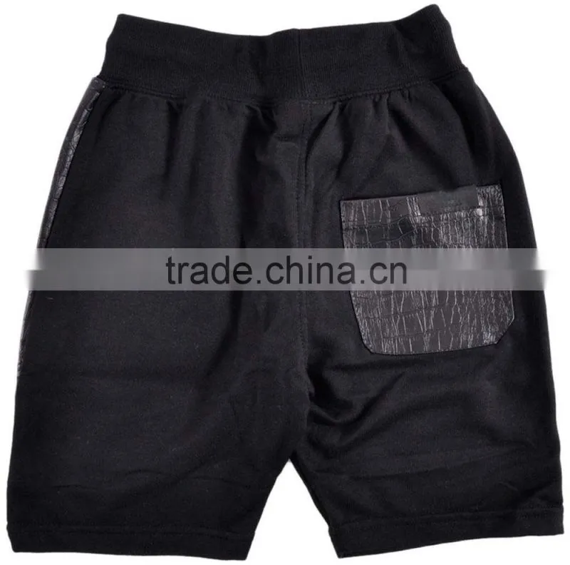 PU Leather Snake Skin French Terry Tee Shirt Shorts Set