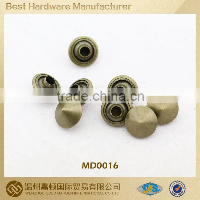 high quality custom made metal antique brass color jean rivet