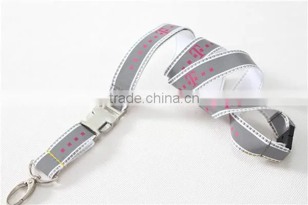 polyester reflective lace printed Lanyard
