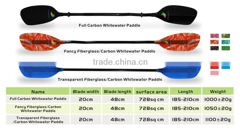Fiberglass Whitewater Paddle/Fiberglass Kayak Paddle