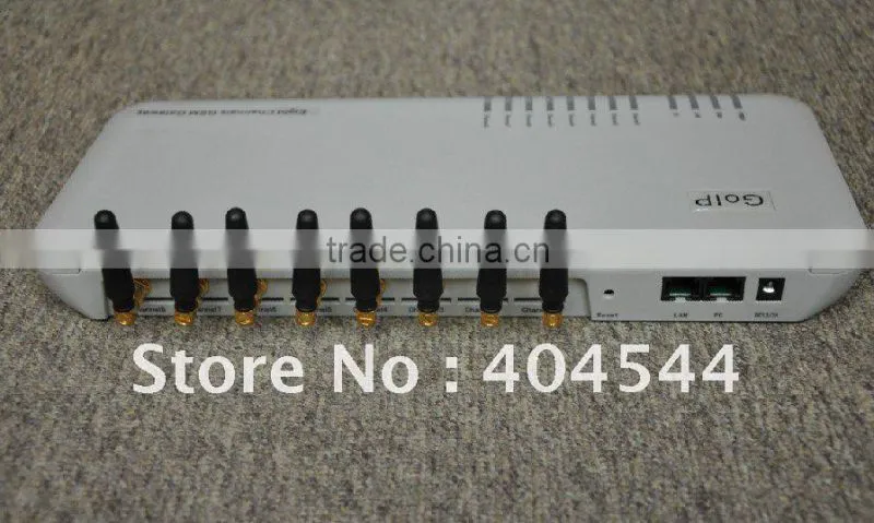 8 Channel 8 SIM Card GSM Wireless VoIP Gateway GoIP-8 with H-323&SIP for Home/Office Use (SMS Support)