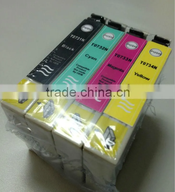 Compatible Inkjet ink Cartridge for Epson printer T0731 T40W TX550W TX600FW