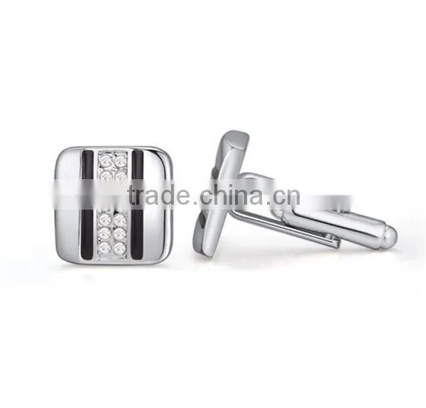 2016 cool mens shirts enamel cuff links jewelry diamond cufflinks silver copper