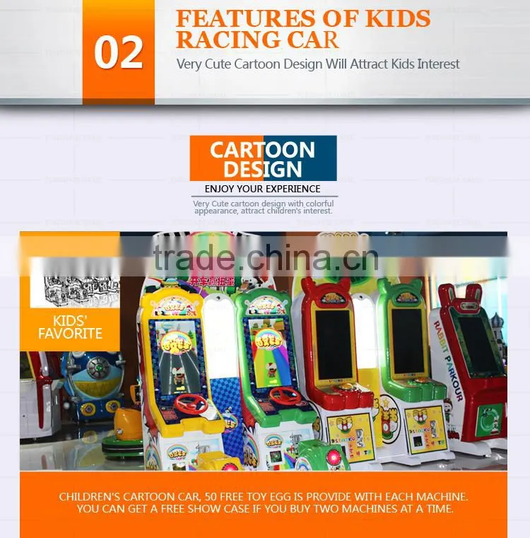 Funshare 2015 Kids Driving Car Game Machine Electric Racing Car Game Machine Prize Game Machine