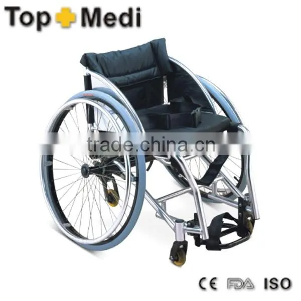 Christmas Promotion Guangzhou Topmedi Aluminum foldable lightweight sports training basketball wheelchair