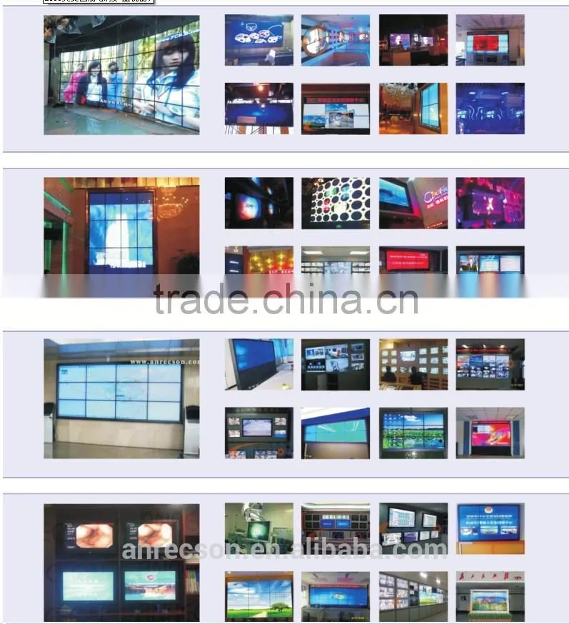 55"HD LCD Video Wall with LED 1080p Video Wall optional