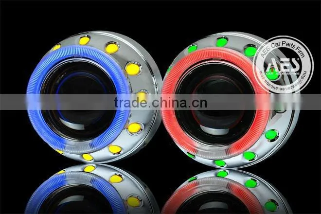 AES halo light ring h4 xenon mini projector lens
