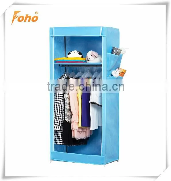 China Supplier non-woven plastic foldable wardrobe