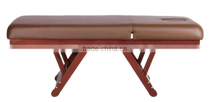 Solid wood legs portable facial bed with heigh density sponge
