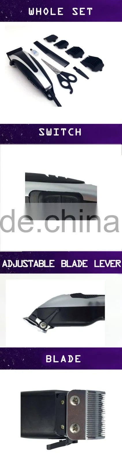 2016 Latest arrival Professional hair trimmer electric fabric scissors