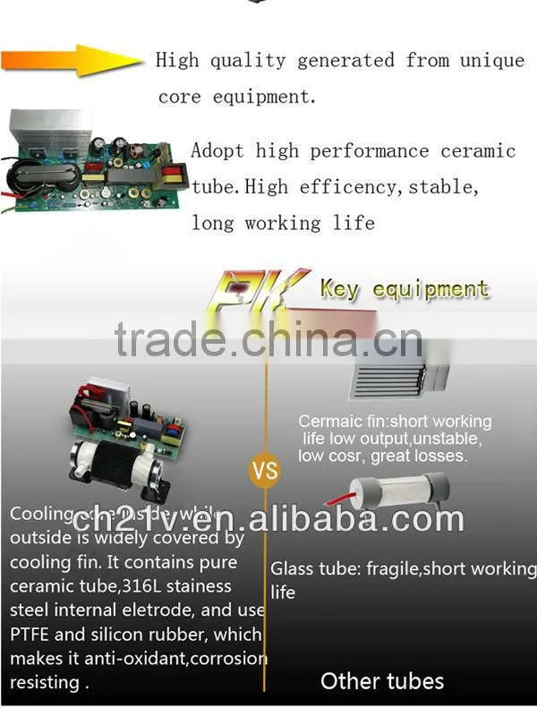 new commercial home use portable ozone generator for air purifier