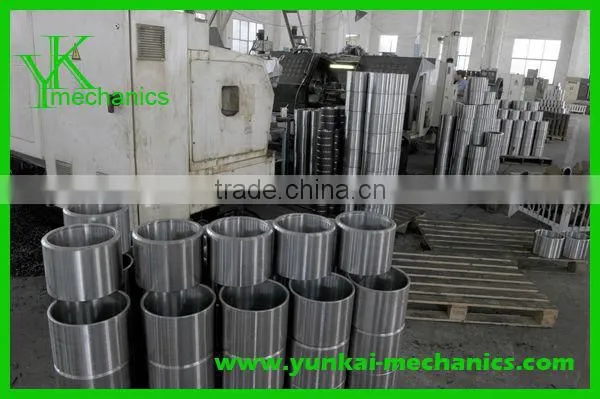 Precision stell circular shaft, hollow shaft by CNC machining, cnc turning
