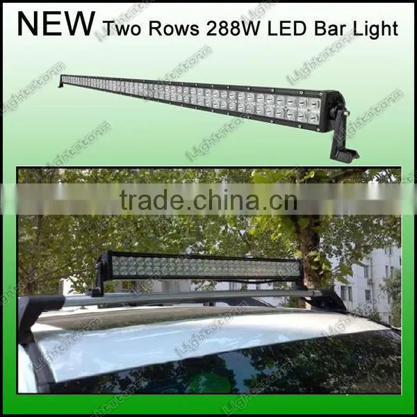 TUFF STUFF PERFORMANCE 50" LED OFF ROAD LIGHT BAR FLOOD/SPOT COMBO BEAM- 3W CREE LED 288W 21120LUMEN 4x4 DRIVING LIGHT BAR
