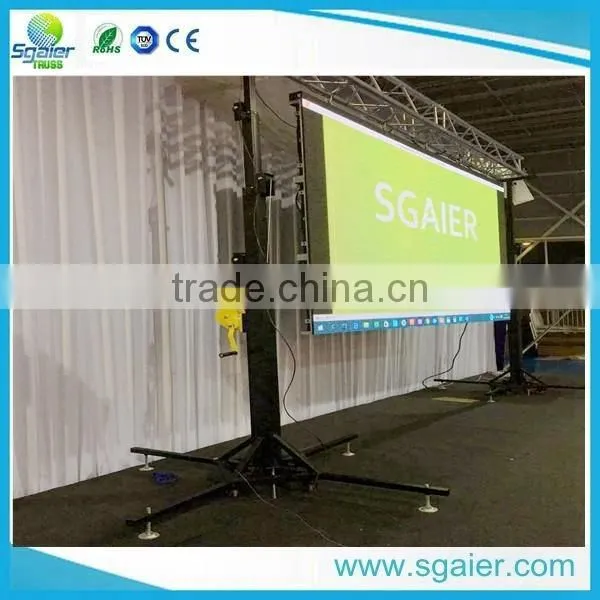 Sgaier 2016 heavy duty 2m~6m line array lifting crank stand tower wholesale