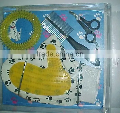 Pet supplies pet brush gloves kit