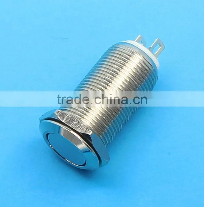 12mm waterproof on off push button switch
