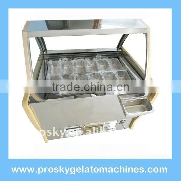 ice cream cold display freezer