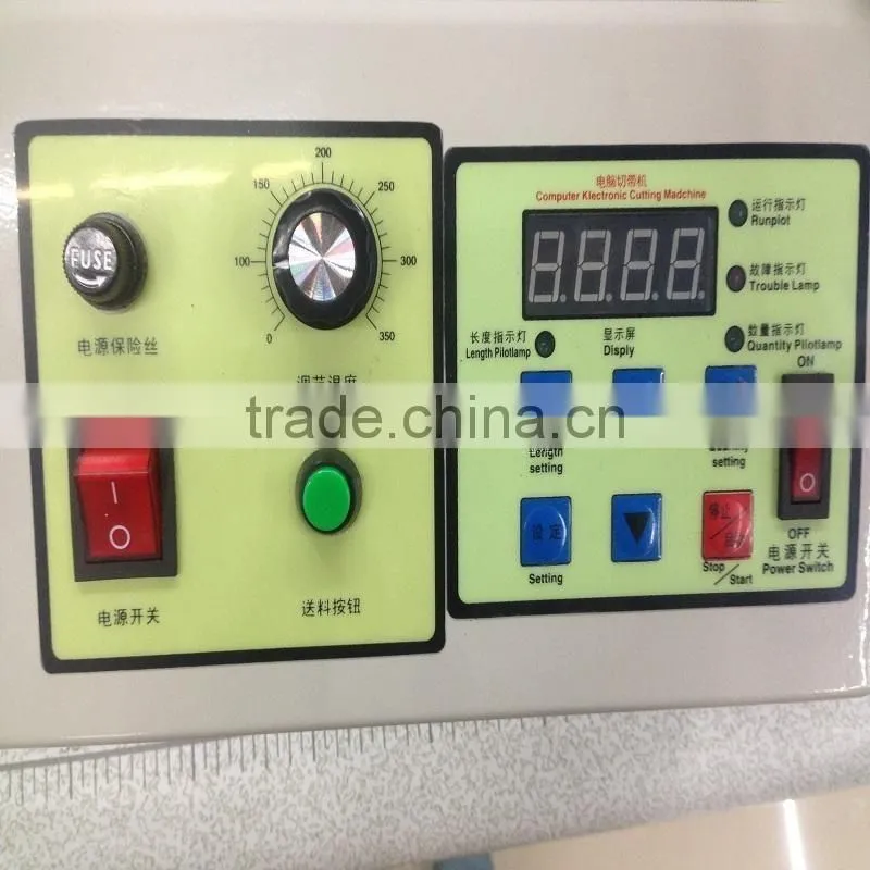 Automatic Hot and Cold Cutting Machine for Backpack Weaving Belt Nylon Ribbon Shoelaces