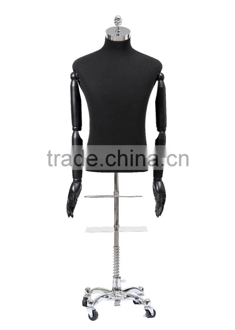 Adjustable Suit Half Of Body dummy Men Tailor Mannequins Display