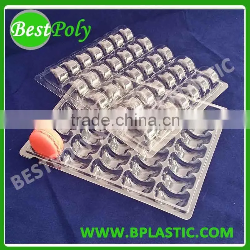 Hot sale!! Macaron plastic packaging, plastic macaron tray, macaron display tray