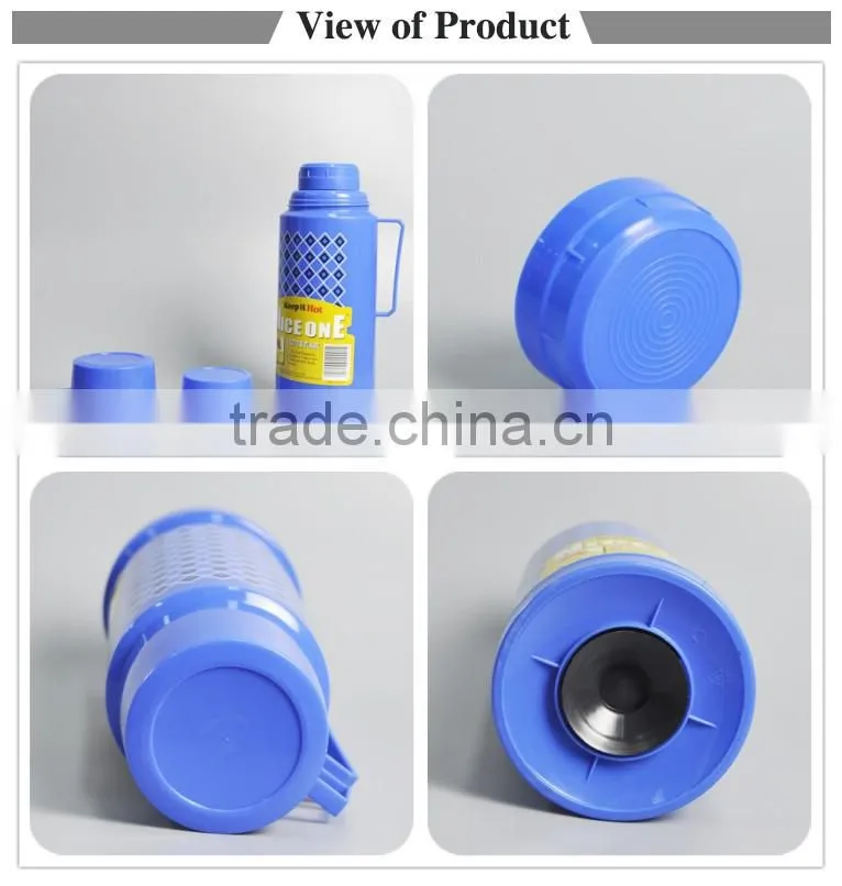 Competitive price 1.8L plastic insulated thermos with cup and side handle for sale