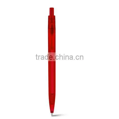 Most hot plastic transparent plastic ball pen for office use
