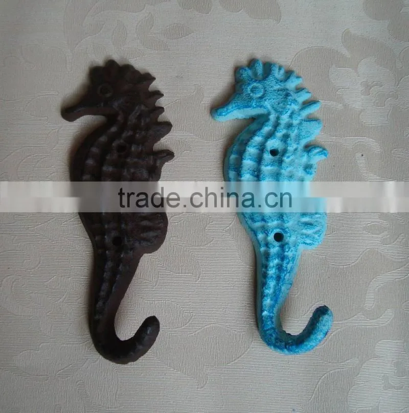 Cast iron decorative coat hook