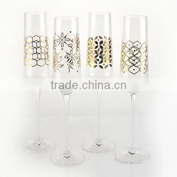 18oz hotsale cut crystal fancy icetea party glassware