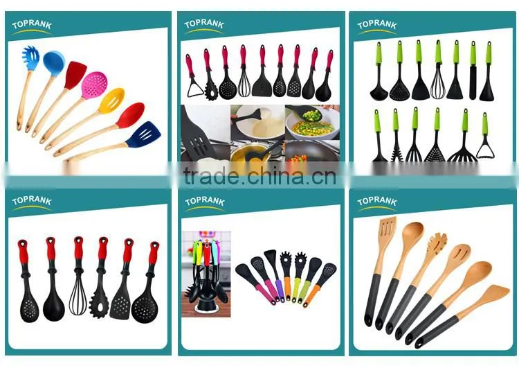 LFGB FDA approved 10pcs silicone kitchen utensil set different types heat resistant non-stick kitchen cooking gadget set