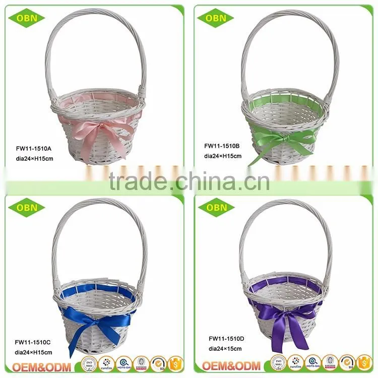 Wholesale high quality handmade cheap bulk chic vintage empty woven wicker gift basket