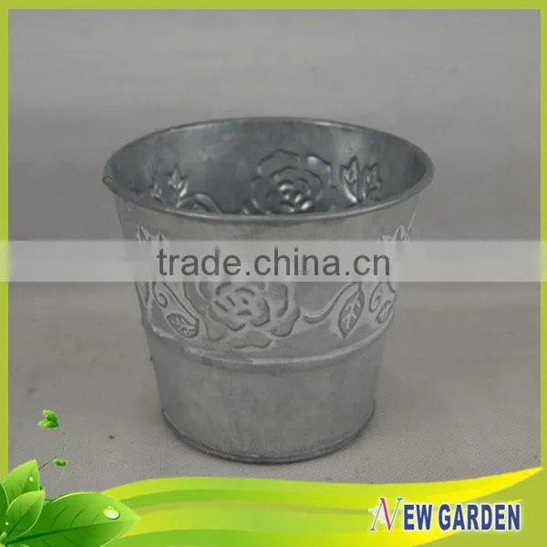 Outdoor Large Size Garden Nonwoven Silver Standing Pot for Plant