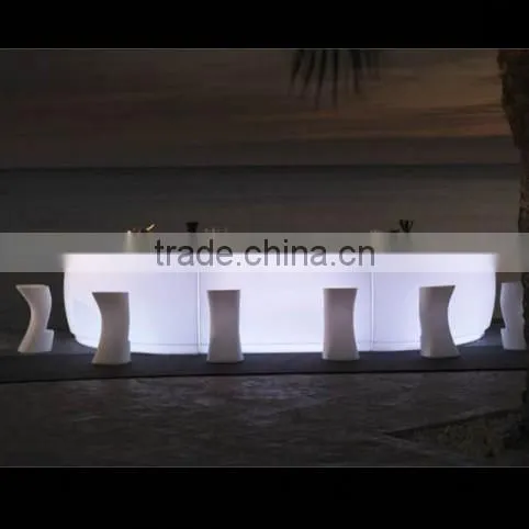 Hot sale 2016 plastic led events furnitures/led bar counter/led furnitures